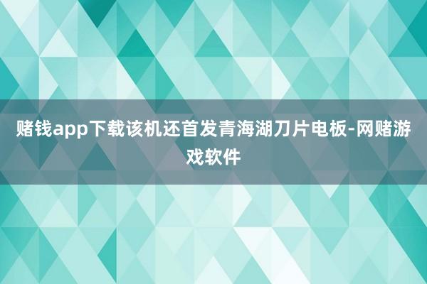 赌钱app下载该机还首发青海湖刀片电板-网赌游戏软件