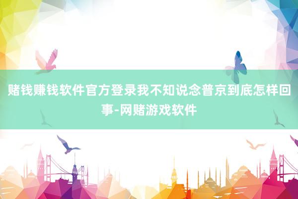 赌钱赚钱软件官方登录我不知说念普京到底怎样回事-网赌游戏软件