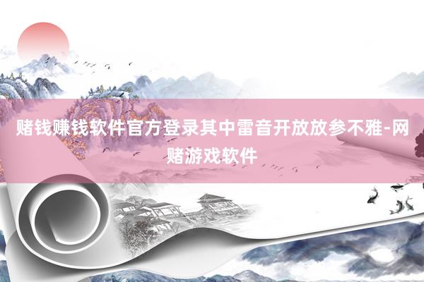 赌钱赚钱软件官方登录其中雷音开放放参不雅-网赌游戏软件