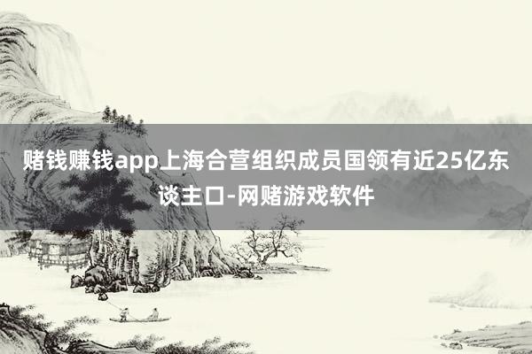 赌钱赚钱app上海合营组织成员国领有近25亿东谈主口-网赌游戏软件