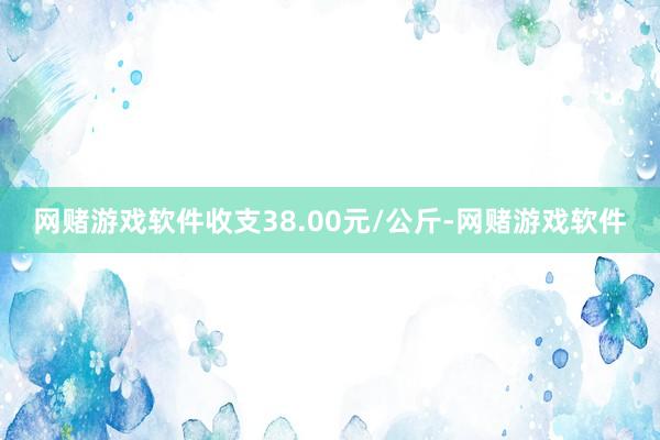 网赌游戏软件收支38.00元/公斤-网赌游戏软件