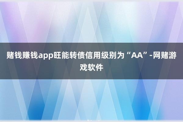 赌钱赚钱app旺能转债信用级别为“AA”-网赌游戏软件